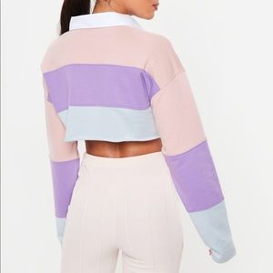 Missguided long sleeve crop top NWT